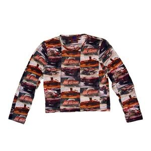 Heaven by Marc Jacobs hi-octane mesh long sleeve top